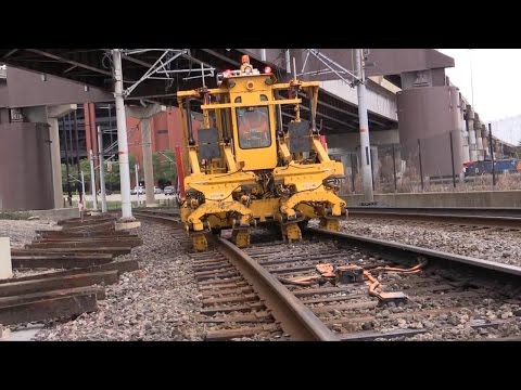Замена деревянных железнодорожных шпал 