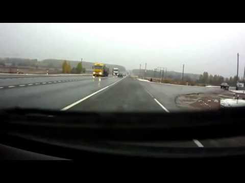 Авария с грузовиком на трассе Брянск Новозыбков