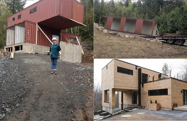 Девушка построила прекрасный дом из обычных контейнеров