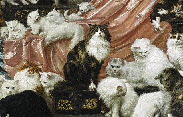 Старинная картина с 42 кошками ушла с молотка за $826 000