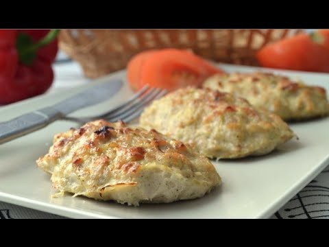 Ну очень вкусные и нежные котлеты с сыром в духовке