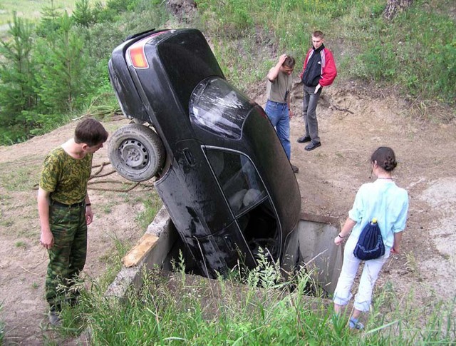 Курьезные аварии. Подборка