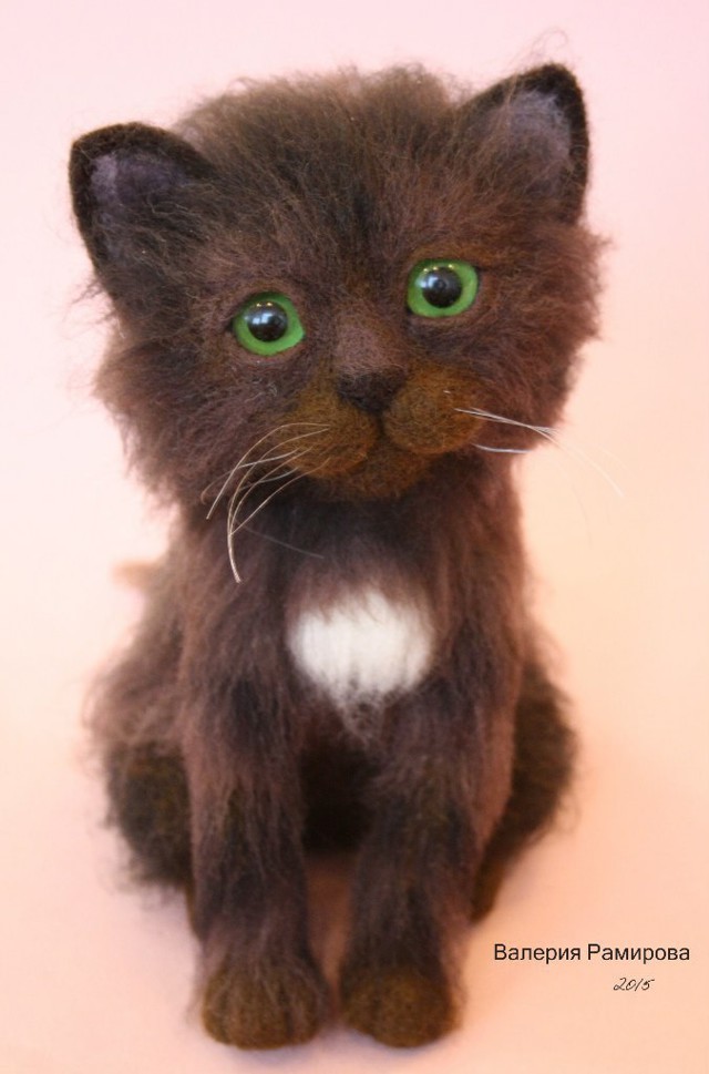 Вафелька (войлочная игрушка, hand-made)