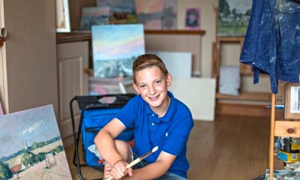 13-летний художник стал миллионером и получил прозвище «мини-Моне»