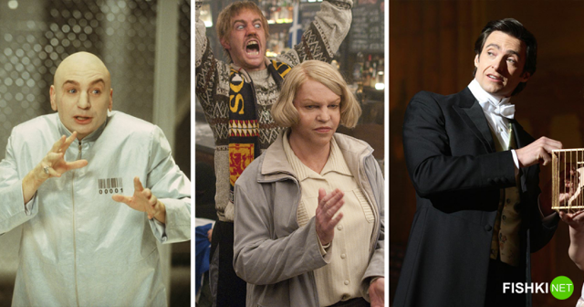 10 актеров, сыгравших больше одной роли за фильм