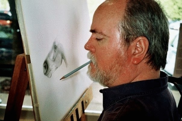 Дуг Лэндис - парализованный художник, рисующий ртом