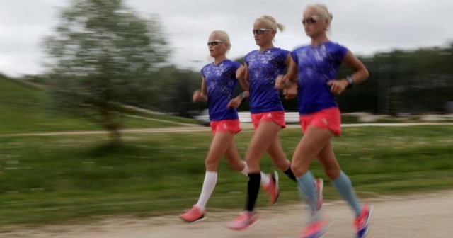  Тройняшки-блондинки из Эстонии войдут в историю Олимпиады