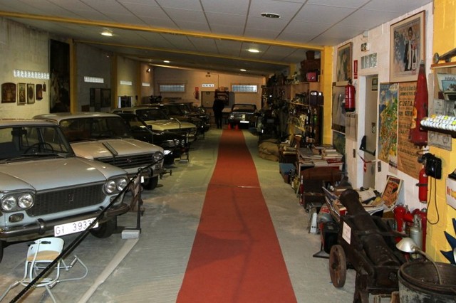 Автомобильный музей в кустах