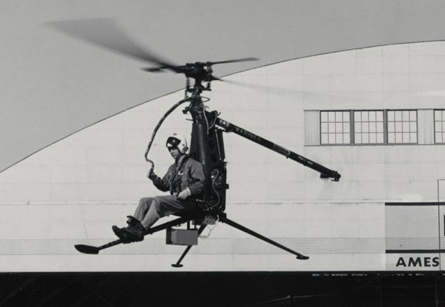Hiller ROE Rotorcycle: сверхлёгкий одноместный вертолёт