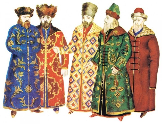 Главные предметы русской одежды.  Мужское