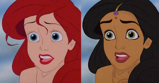 Как бы выглядели красавицы от Disney, если бы они были другой национальности? (15 фото)
