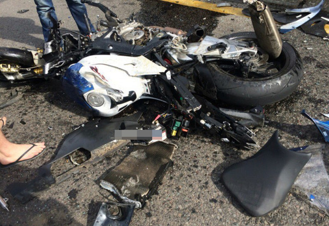 Авария дня. Мотоциклист разбился насмерть при столкновении с такси