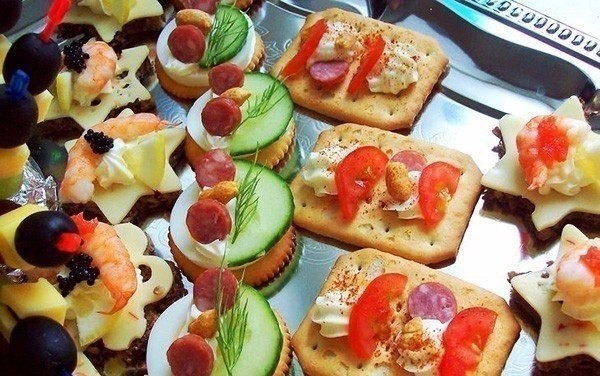 Подборка бутербродов для праздничного стола