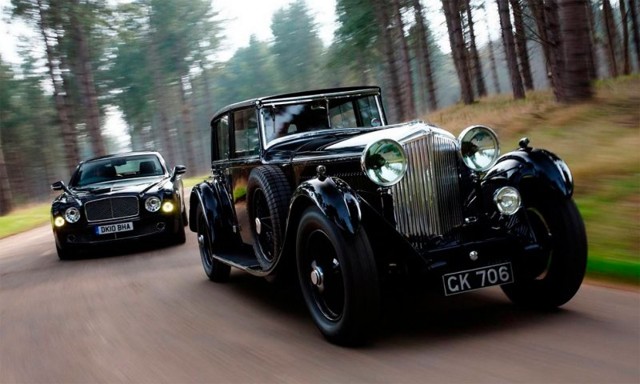 Встреча современных и классических автомобилей