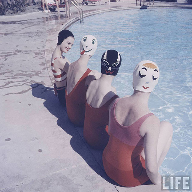 Шапочки для плавания 1960-х годов