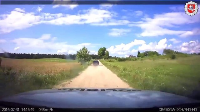 Полицейская погоня за лихачем на БМВ