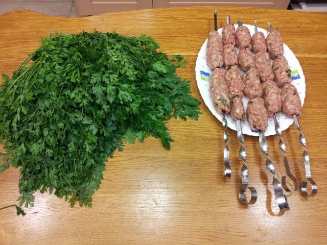 Люля кебаб на мангале