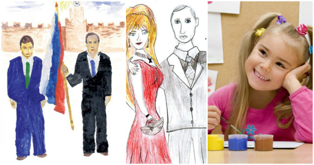 А вы видели, как дети рисуют политиков?