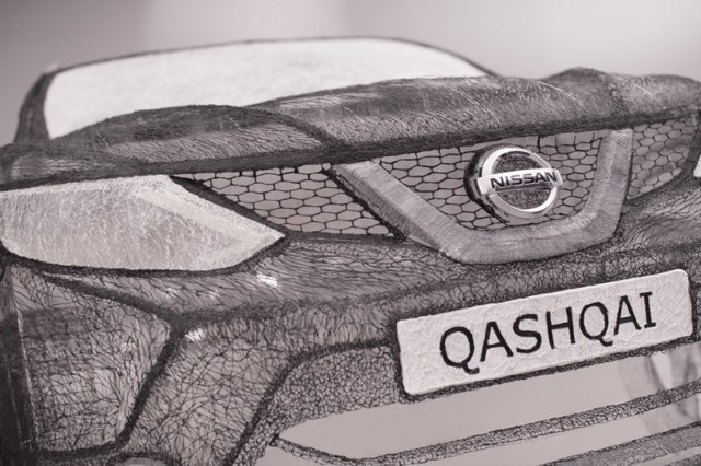 Nissan нарисовал 3D-ручкой полноразмерный Qashqai