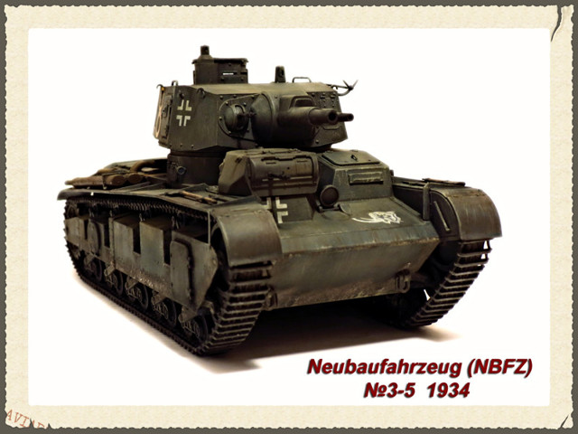 Немецкий средний танк NEUBAU-FAHRZEUG NbFz  RHEINMETALL