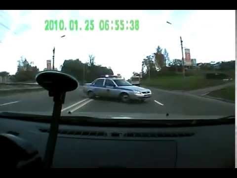 Не пропустил машину ГИБДД