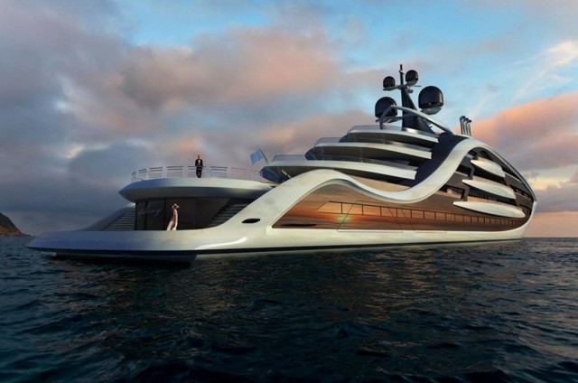 Самое дорогое судно в мире: британский дизайнер представил проект суперяхты стоимостью £500 млн.