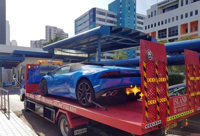 В Сингапуре за гонки на дороге у водителя конфисковали Lamborghini