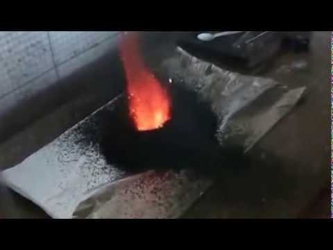 Химическая реакция, которая похожа на открывшийся портал в ад