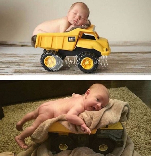 10 забавных фотоснимков малышей, которые должны были выглядеть, как в глянцевых журналах