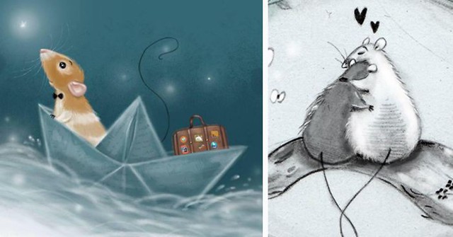Голландская художница рисует очаровательные иллюстрации мышей и крыс