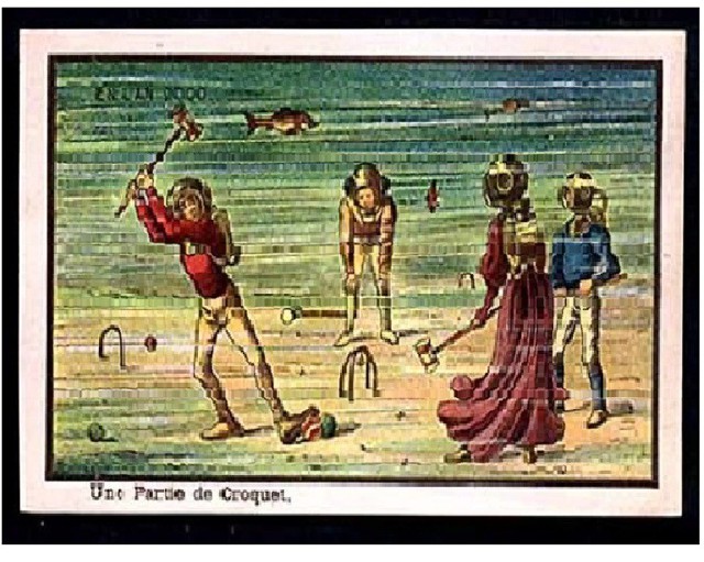 Немецкие и французские открытки начала прошлого века, научная фантастика
