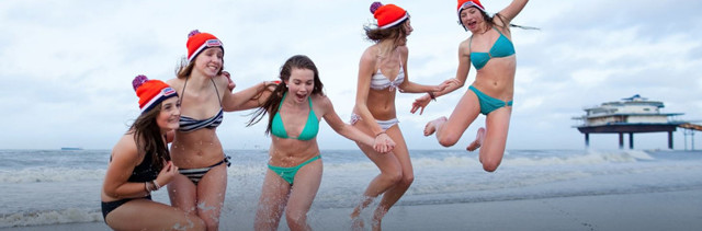Как в Голландии встречают Новый Год купаясь в Северном Море или новогоднее ныряние в Схевенингене