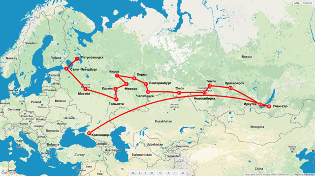 Как мы весело путешествовали по России
