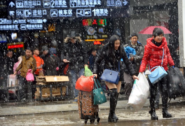 Кадры повседневной жизни людей в Китае
