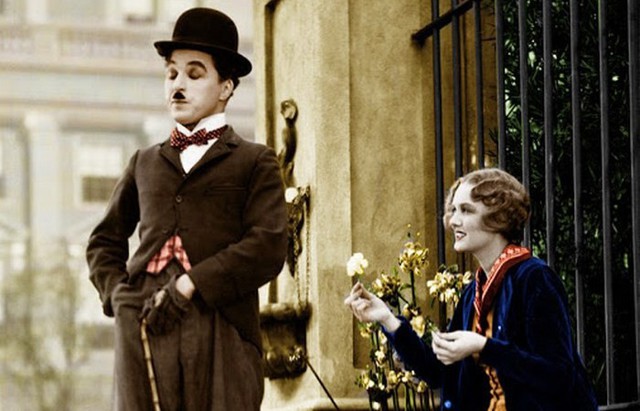 Редкие раскрашенные фотографий Чарли Чаплина 1910-1930 годов