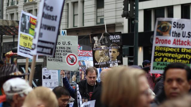 В Нью-Йорке прошли акции протеста