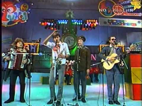 Валдис Пельш и Алексей Кортнев в КВН. 1988 год, финал