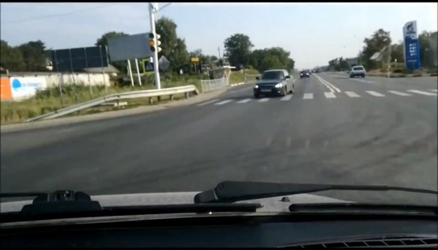 Авария дня. Два идиота встретились