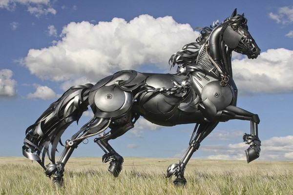 Скульптуры из металлолома со свалок Северной Дакоты