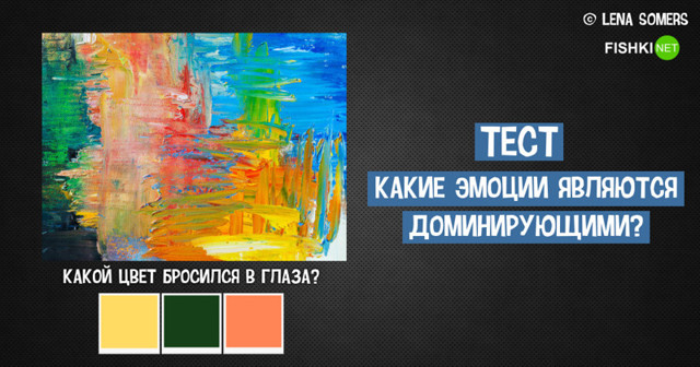 Тест: Какие эмоции являются доминирующими? (10 вопросов) 