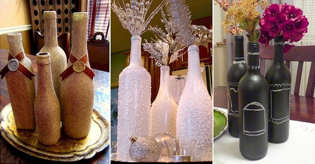 17 декоративных ваз из винных бутылок, которые легко сделать самостоятельно 
