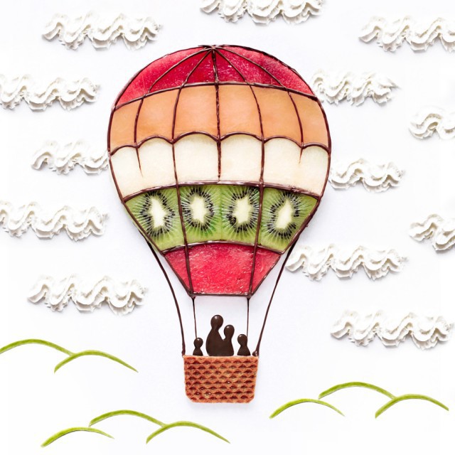 Нереально красивые картины и портреты из еды