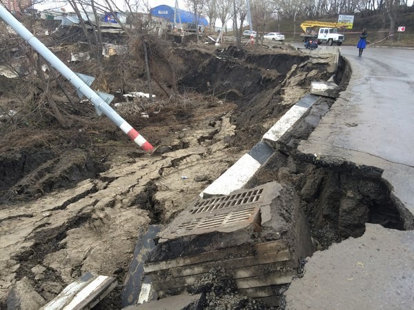 Оползень в Ульяновске