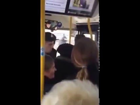 Мразь в рижском автобусе