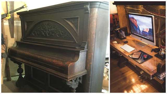 Новая жизнь старого пианино 1907 года — оно стало роскошным столом