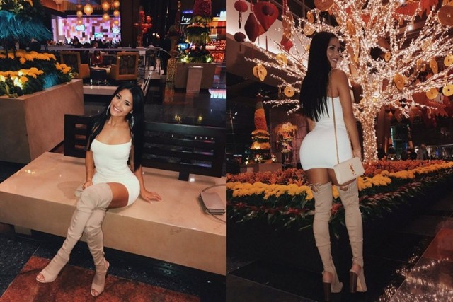  Девушки в обтягивающих платьях