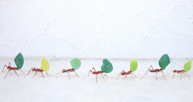Красивые миниатюрные фигурки насекомых из стекла