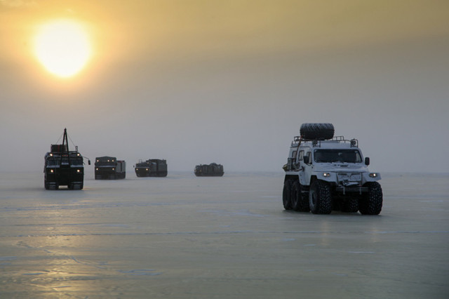 Испытания новых образцов военной техники в условиях Арктики