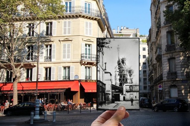 Художник Жюльен Кнез показал как изменился Париж за 100 лет