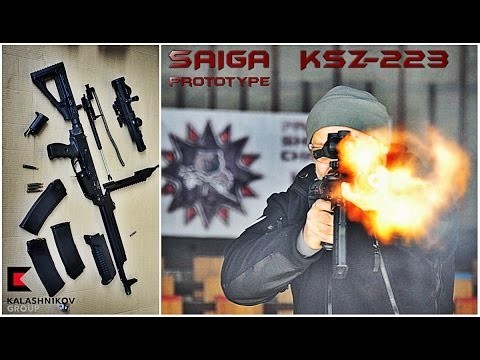 Появилось видео помпового карабина «Сайга» KSZ-223 от концерна «Калашников»